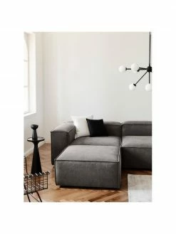 Westwing Collection Canapé d'angle modulaire gris anthracite Lennon, larg. 327 x prof. 207 cm -furniture Soldes Canape dangle modulaire gris anthracite Lennon 3