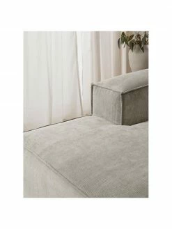 Westwing Collection Canapé d'angle modulaire velours côtelé gris Lennon, larg. 238 x prof. 180 cm, méridienne à gauche 8 Westwing Collection Canapé d'angle modulaire velours côtelé gris Lennon, larg. 238 x prof. 180 cm, méridienne à gauche -furniture Soldes Canape dangle modulaire velours cotele gris Lennon 2