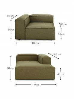 Westwing Collection Canapé d'angle modulaire vert Lennon, larg. 238 x prof. 180 cm, méridienne à droite 10 Westwing Collection Canapé d'angle modulaire vert Lennon, larg. 238 x prof. 180 cm, méridienne à droite -furniture Soldes Canape dangle modulaire vert Lennon 10