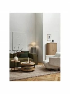 Westwing Collection Canapé d'angle modulaire vert Lennon, larg. 327 x prof. 180 cm, méridienne à gauche -furniture Soldes Canape dangle modulaire vert Lennon 14