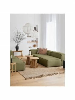 Westwing Collection Canapé d'angle modulaire vert Lennon, larg. 327 x prof. 207 cm 8 Westwing Collection Canapé d'angle modulaire vert Lennon, larg. 327 x prof. 207 cm -furniture Soldes Canape dangle modulaire vert Lennon 2