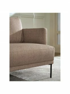 Westwing Collection Canapé d'angle taupe avec pieds en métal Fluente, larg. 221 x prof. 200 cm, méridienne à gauche -furniture Soldes Canape dangle taupe avec pieds en metal Fluente 5