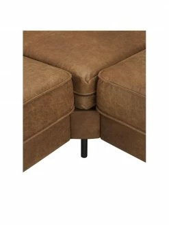 Westwing Collection Canapé d'angles cuir recyclé brun Hunter, larg. 235 x prof. 235 cm 11 Westwing Collection Canapé d'angles cuir recyclé brun Hunter, larg. 235 x prof. 235 cm -furniture Soldes Canape dangles cuir recycle brun Hunter 5