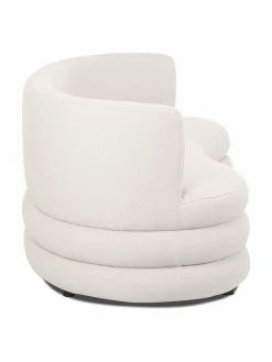 Westwing Collection Canapé design 3 places tissu bouclé beige clair Solomon, larg. 193 x prof. 92 cm -furniture Soldes Canape design 3 places tissu boucle beige clair Solomon 5