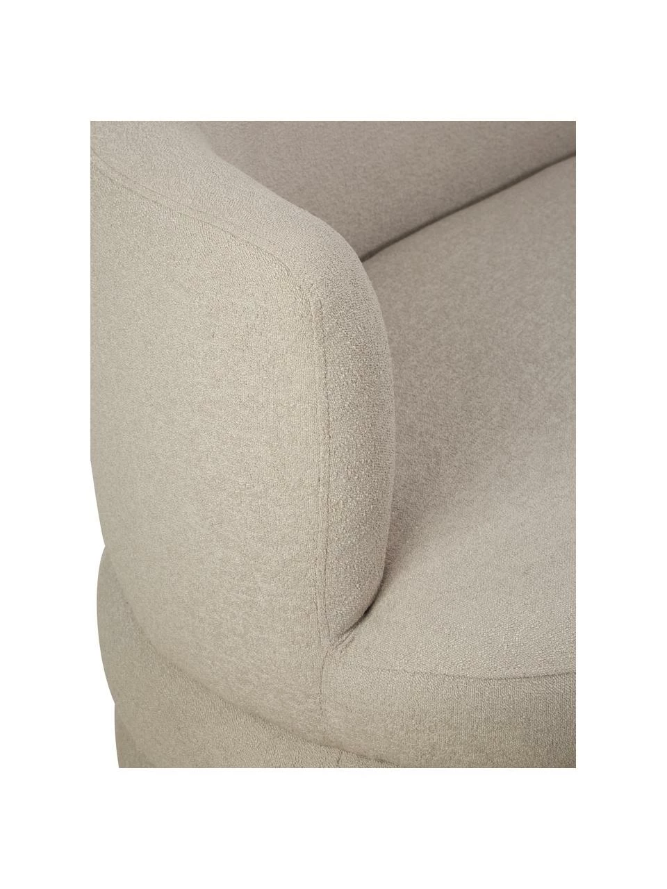 Westwing Collection Canapé design 3 places tissu bouclé gris clair Solomon, larg. 193 x prof. 92 cm 6 Westwing Collection Canapé design 3 places tissu bouclé gris clair Solomon, larg. 193 x prof. 92 cm – Image 6