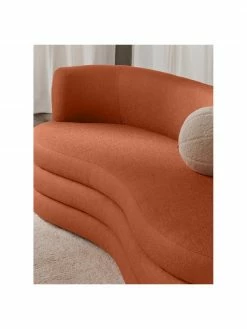 Westwing Collection Canapé design 3 places tissu bouclé rouge corail Solomon, larg. 193 x prof. 92 cm 8 Westwing Collection Canapé design 3 places tissu bouclé rouge corail Solomon, larg. 193 x prof. 92 cm -furniture Soldes Canape design 3 places tissu boucle rouge corail Solomon 2