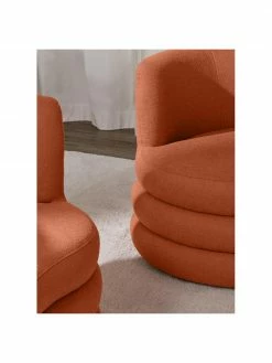 Westwing Collection Canapé design 3 places tissu bouclé rouge corail Solomon, larg. 193 x prof. 92 cm 10 Westwing Collection Canapé design 3 places tissu bouclé rouge corail Solomon, larg. 193 x prof. 92 cm -furniture Soldes Canape design 3 places tissu boucle rouge corail Solomon 4