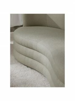 Westwing Collection Canapé design 3 places tissu bouclé vert matcha Solomon, larg. 193 x prof. 92 cm -furniture Soldes Canape design 3 places tissu boucle vert matcha Solomon 2