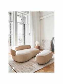 Westwing Collection Canapé haricot 3 places couleur sable Alba, larg. 235 x prof. 114 cm, dossier à gauche 8 Westwing Collection Canapé haricot 3 places couleur sable Alba, larg. 235 x prof. 114 cm, dossier à gauche -furniture Soldes Canape haricot 3 places couleur sable Alba 2