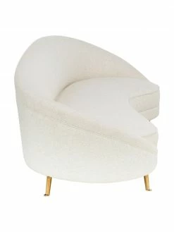 Westwing Collection Canapé haricot 3 places tissu bouclé Gatsby, larg. 245 x prof. 102 cm -furniture Soldes Canape haricot 3 places tissu boucle Gatsby 4