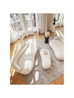 Westwing Collection Canapé haricot 3 places tissu bouclette crème Alba, larg. 235 x prof. 114 cm, dossier à gauche 8 Westwing Collection Canapé haricot 3 places tissu bouclette crème Alba, larg. 235 x prof. 114 cm, dossier à gauche -furniture Soldes Canape haricot 3 places tissu bouclette creme Alba 2