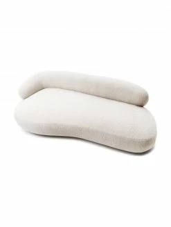 Westwing Collection Canapé haricot 3 places tissu bouclette crème Alba, larg. 235 x prof. 114 cm, dossier à gauche 10 Westwing Collection Canapé haricot 3 places tissu bouclette crème Alba, larg. 235 x prof. 114 cm, dossier à gauche -furniture Soldes Canape haricot 3 places tissu bouclette creme Alba 4