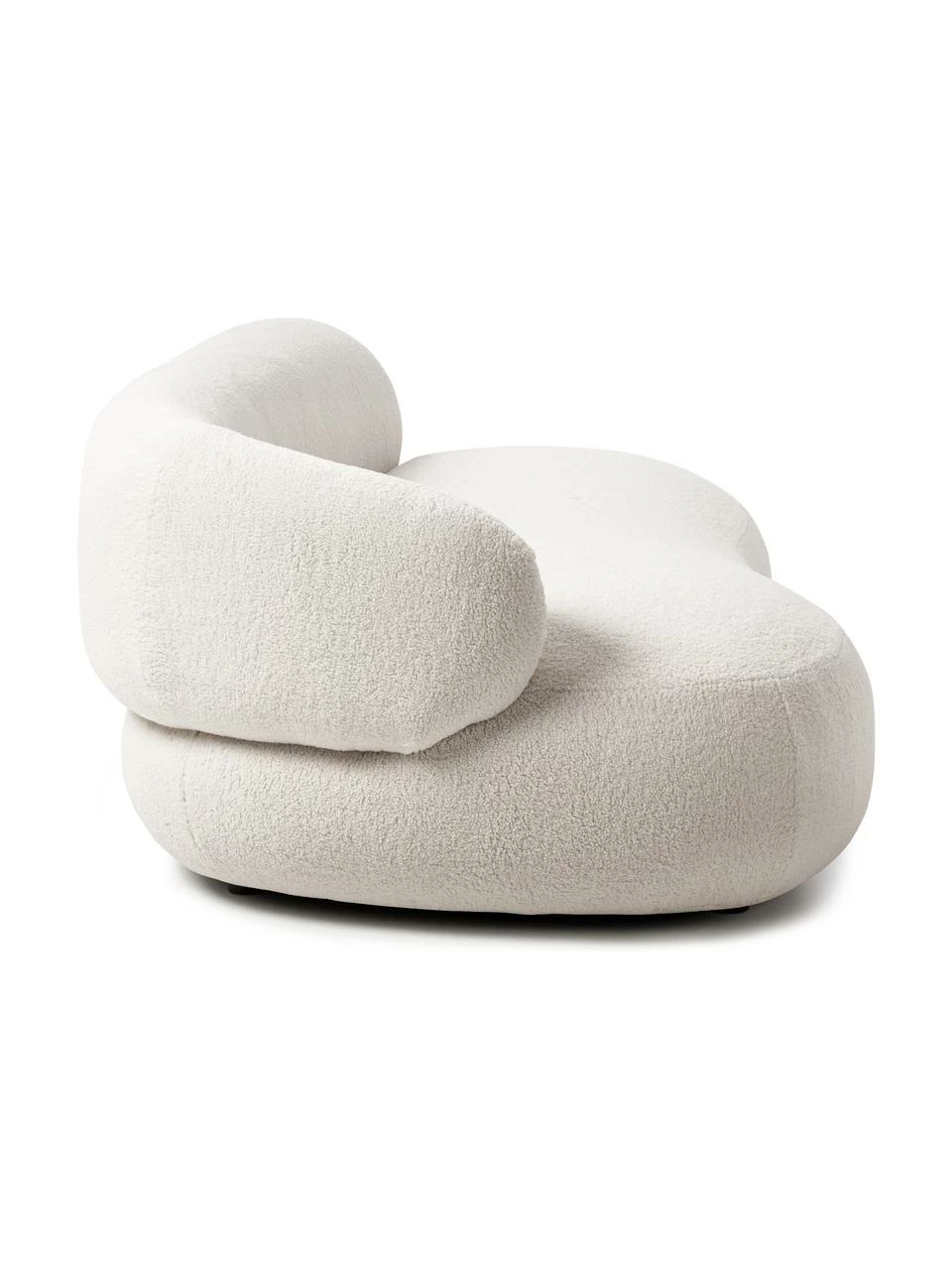 Westwing Collection Canapé haricot 3 places tissu bouclette crème Alba, larg. 235 x prof. 114 cm, dossier à gauche 6 Westwing Collection Canapé haricot 3 places tissu bouclette crème Alba, larg. 235 x prof. 114 cm, dossier à gauche – Image 6