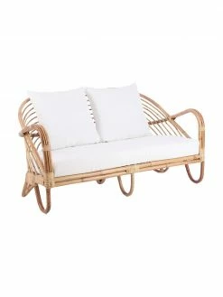 Canapé lounge en rotin Rochester, larg. 140 x prof. 80 cm