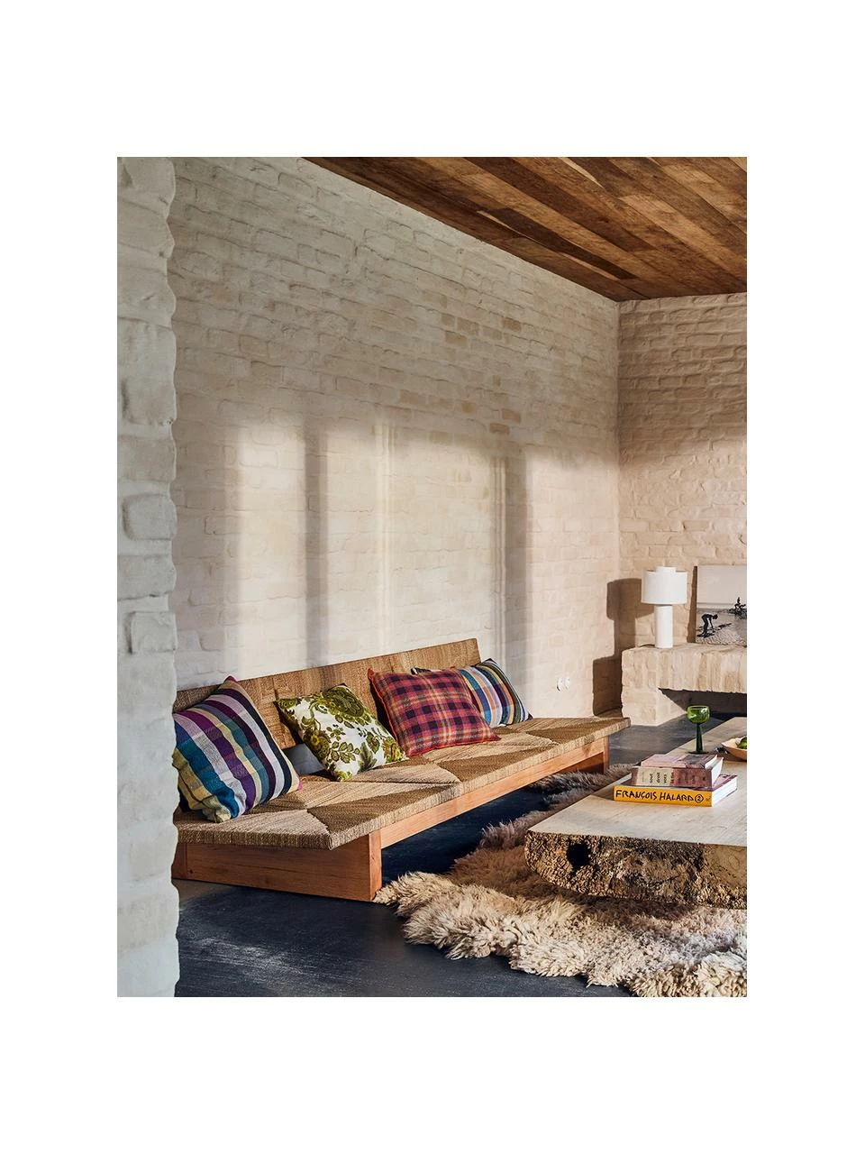 HKliving Canapé lounge en tissage lampacanay Porch, larg. 220 x prof. 91 cm 2 HKliving Canapé lounge en tissage lampacanay Porch, larg. 220 x prof. 91 cm – Image 2