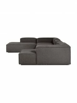 Westwing Collection Canapé lounge modulable anthracite Lennon, larg. 418 x prof. 68 cm, méridienne à gauche -furniture Soldes Canape lounge modulable anthracite Lennon 4