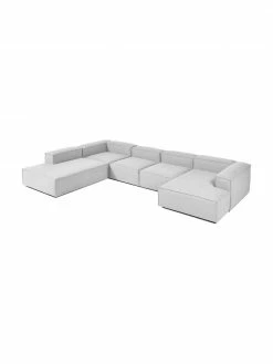 Westwing Collection Canapé lounge modulable gris clair Lennon, larg. 418 x prof. 68 cm, méridienne à gauche 9 Westwing Collection Canapé lounge modulable gris clair Lennon, larg. 418 x prof. 68 cm, méridienne à gauche -furniture Soldes Canape lounge modulable gris clair Lennon 3