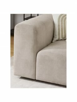 Westwing Collection Canapé modulable 3 places beige Lena, larg. 209 x prof. 106 cm -furniture Soldes Canape modulable 3 places beige Lena 2