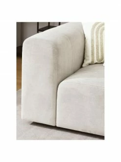 Westwing Collection Canapé modulable 3 places blanc crème Lena, larg. 209 x prof. 106 cm -furniture Soldes Canape modulable 3 places blanc creme Lena 2