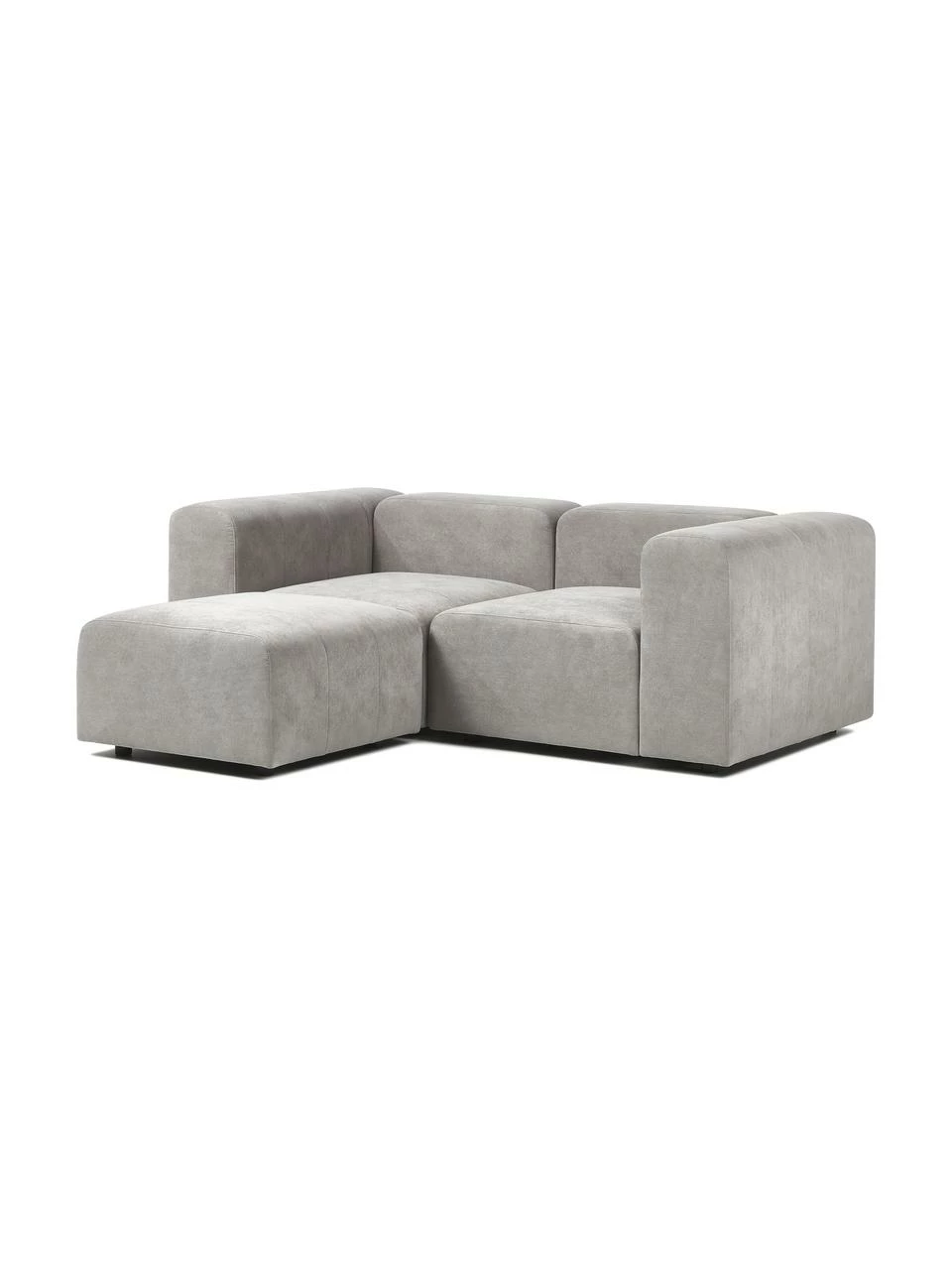 Westwing Collection Canapé modulable 3 places gris argenté avec pouf Lena, larg. 209 x prof. 181 cm 5 Westwing Collection Canapé modulable 3 places gris argenté avec pouf Lena, larg. 209 x prof. 181 cm – Image 5