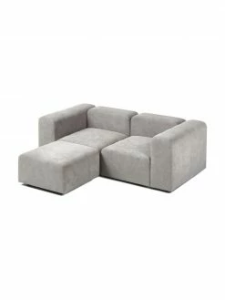 Westwing Collection Canapé modulable 3 places gris argenté avec pouf Lena, larg. 209 x prof. 181 cm 11 Westwing Collection Canapé modulable 3 places gris argenté avec pouf Lena, larg. 209 x prof. 181 cm -furniture Soldes Canape modulable 3 places gris argente avec pouf Lena 5
