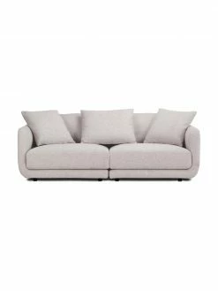 Westwing Collection Canapé modulable 3 places gris clair Jasmin, larg. 208 x long. 84 cm