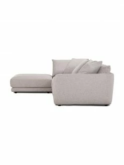 Westwing Collection Canapé modulable 3 places gris clair avec tabouret de canapé Jasmin, larg. 300 x long. 84 cm -furniture Soldes Canape modulable 3 places gris clair avec tabouret de canape Jasmin 5