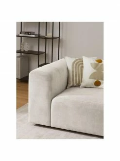 Westwing Collection Canapé modulable 4 places blanc crème Lena, larg. 284 x prof. 106 cm -furniture Soldes Canape modulable 4 places blanc creme Lena 2