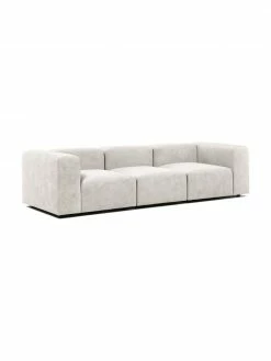 Westwing Collection Canapé modulable 4 places blanc crème Lena, larg. 284 x prof. 106 cm -furniture Soldes Canape modulable 4 places blanc creme Lena 5