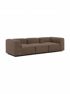 Westwing Collection Canapé modulable 4 places brun foncé Lena, larg. 284 x prof. 106 cm -furniture Soldes Canape modulable 4 places brun fonce Lena 5