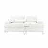 Westwing Collection Canapé modulaire 2 places blanc crème Russell, larg. 206 x haut. 77 cm