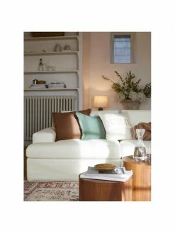 Westwing Collection Canapé modulaire 2 places blanc crème Russell, larg. 206 x haut. 77 cm -furniture Soldes Canape modulaire 2 places blanc creme Russell 2