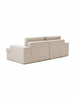 Westwing Collection Canapé modulaire 2 places taupe Russell, larg. 206 x haut. 77 cm -furniture Soldes Canape modulaire 2 places taupe Russell 5