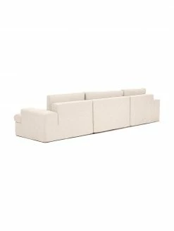 Westwing Collection Canapé modulaire 3 places beige Russell, larg. 309 x haut. 77 cm -furniture Soldes Canape modulaire 3 places beige Russell 5