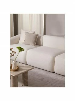 Westwing Collection Canapé modulaire 3 places beige Sofia, larg. 278 x prof. 95 cm -furniture Soldes Canape modulaire 3 places beige Sofia 2