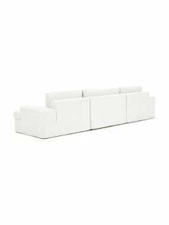 Westwing Collection Canapé modulaire 3 places blanc crème Russell, larg. 309 x haut. 77 cm -furniture Soldes Canape modulaire 3 places blanc creme Russell 5