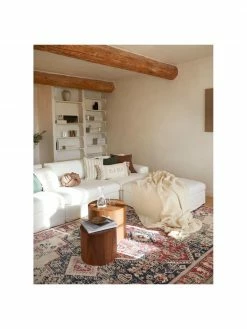 Westwing Collection Canapé modulaire 4 places blanc crème Russell, larg. 309 x haut. 77 cm -furniture Soldes Canape modulaire 4 places blanc creme Russell 2