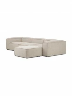Westwing Collection Canapé modulaire 4 places velours côtelé beige avec pouf Lennon, larg. 327 x prof. 207 cm 10 Westwing Collection Canapé modulaire 4 places velours côtelé beige avec pouf Lennon, larg. 327 x prof. 207 cm -furniture Soldes Canape modulaire 4 places velours cotele beige avec pouf Lennon 4