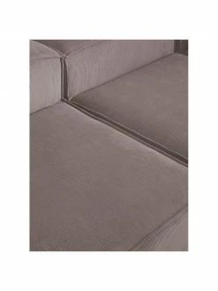 Westwing Collection Canapé modulaire 4 places velours côtelé brun Lennon, larg. 327 x prof. 119 cm -furniture Soldes Canape modulaire 4 places velours cotele brun Lennon 2