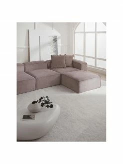 Westwing Collection Canapé modulaire 4 places velours côtelé brun avec pouf Lennon, larg. 327 x prof. 207 cm 8 Westwing Collection Canapé modulaire 4 places velours côtelé brun avec pouf Lennon, larg. 327 x prof. 207 cm -furniture Soldes Canape modulaire 4 places velours cotele brun avec pouf Lennon 2