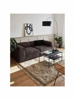 Westwing Collection Canapé modulaire en cuir recyclé brun-gris 3 places Lennon, larg. 238 x prof. 119 cm 8 Westwing Collection Canapé modulaire en cuir recyclé brun-gris 3 places Lennon, larg. 238 x prof. 119 cm -furniture Soldes Canape modulaire en cuir recycle brun gris 3 places Lennon 2