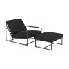 Westwing Collection Chaise lounge Andy, 2 élém., Lot de différentes tailles