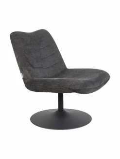 Zuiver Chaise lounge gris foncé Bubba, larg. 67 x prof. 81 cmDisponibilité limitée