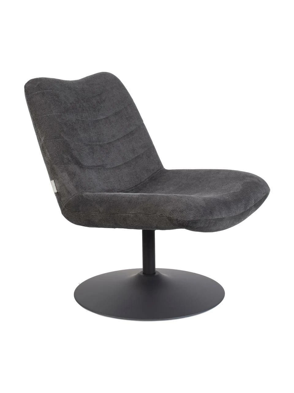 Zuiver Chaise lounge gris foncé Bubba, larg. 67 x prof. 81 cmDisponibilité limitée 1 Zuiver Chaise lounge gris foncé Bubba, larg. 67 x prof. 81 cmDisponibilité limitée