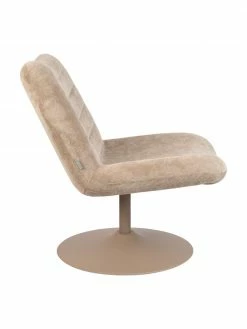 Zuiver Chaise lounge velours côtelé beige Bubba, larg. 67 x prof. 81 cm -furniture Soldes Chaise lounge velours cotele beige Bubba 4