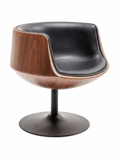 Kare Design Chaise pivotante design rétro Club, larg. 62 x prof. 61 cm