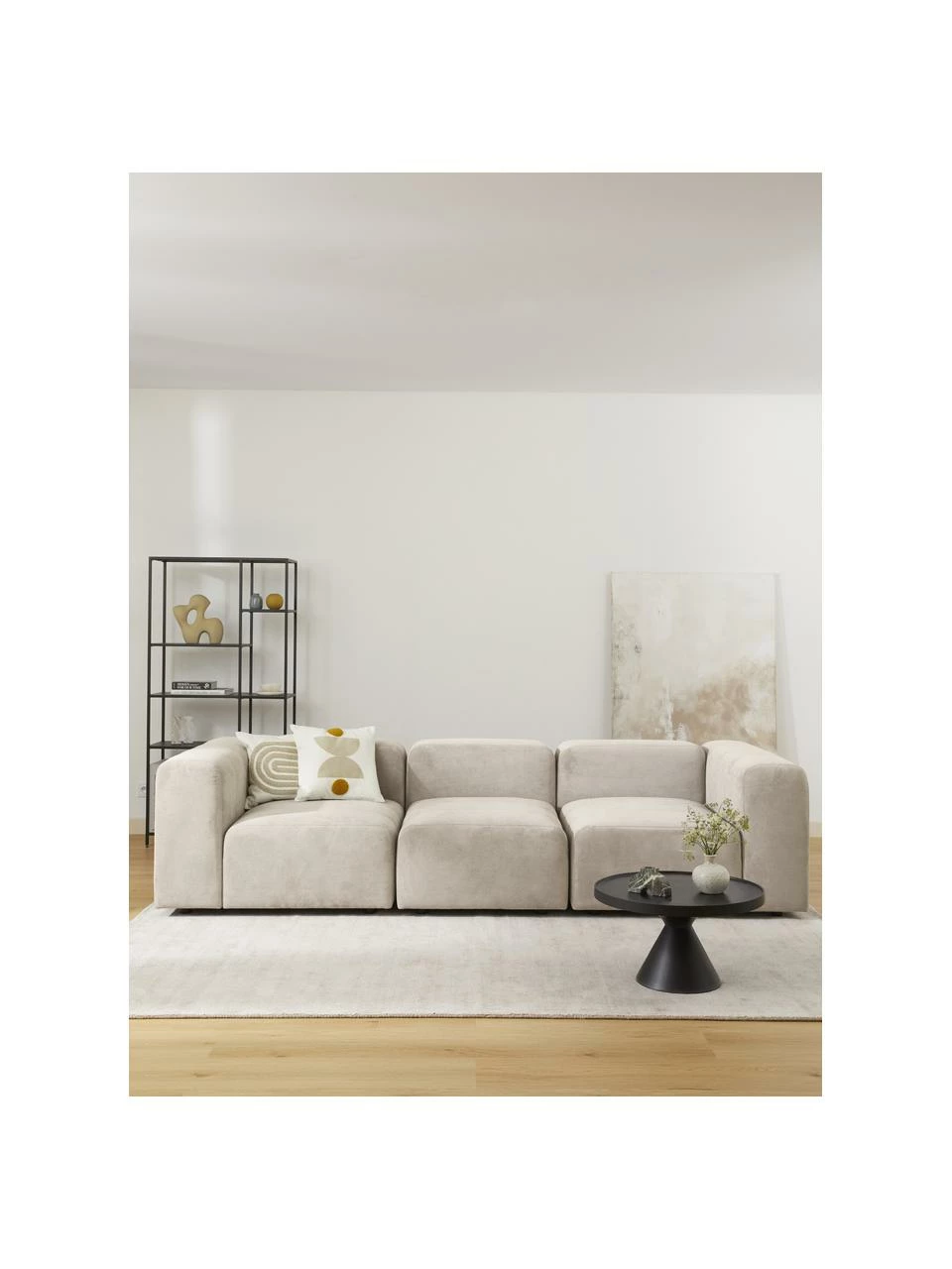 Westwing Collection Chauffeuse centrale beige Lena, larg. 76 x prof. 106 cm 2 Westwing Collection Chauffeuse centrale beige Lena, larg. 76 x prof. 106 cm – Image 2