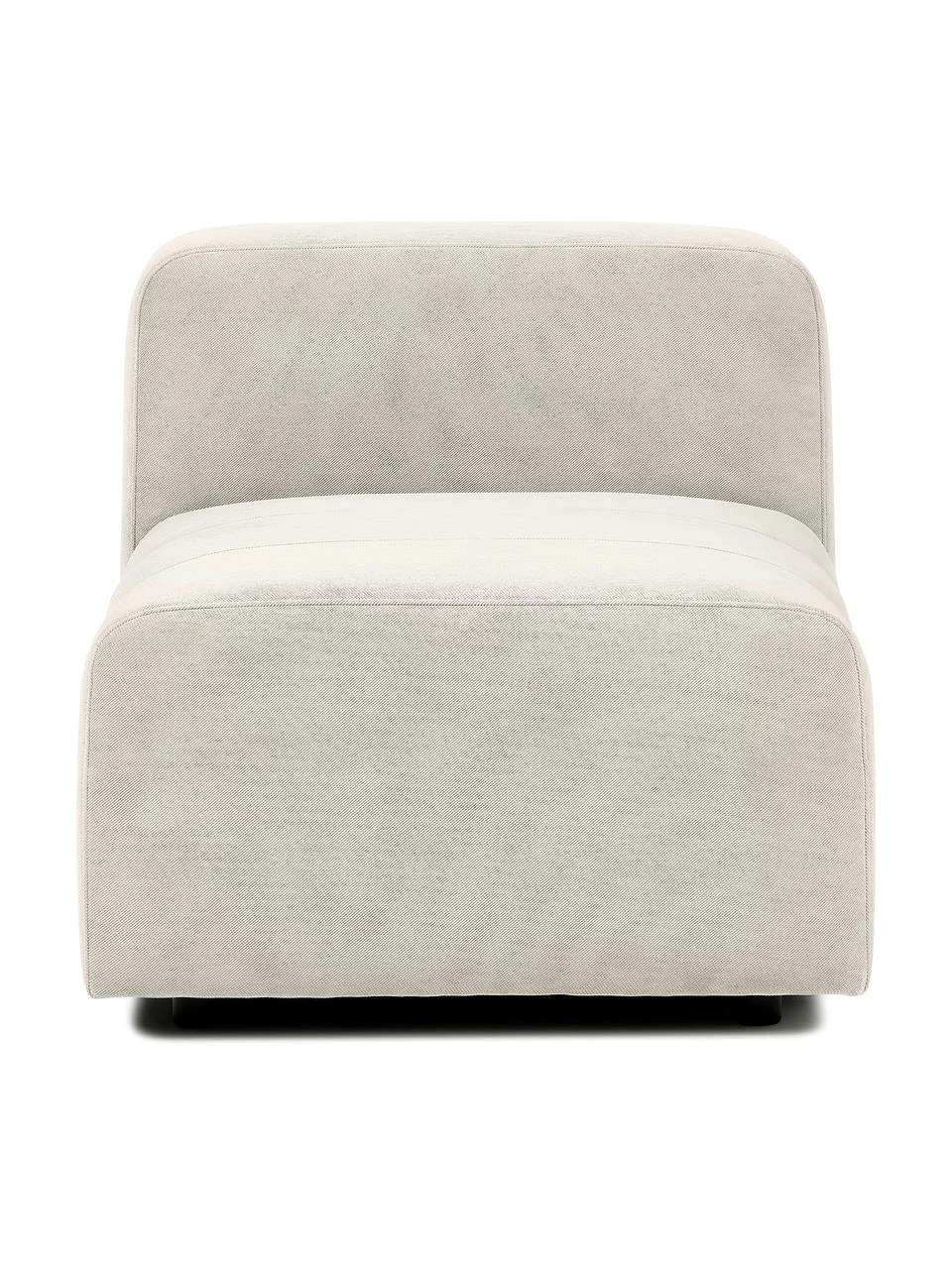 Westwing Collection Chauffeuse centrale blanc crème Lena, larg. 76 x prof. 106 cm 1 Westwing Collection Chauffeuse centrale blanc crème Lena, larg. 76 x prof. 106 cm