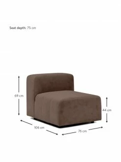 Westwing Collection Chauffeuse centrale brun foncé Lena, larg. 76 x prof. 106 cm 10 Westwing Collection Chauffeuse centrale brun foncé Lena, larg. 76 x prof. 106 cm -furniture Soldes Chauffeuse centrale brun fonce Lena 4