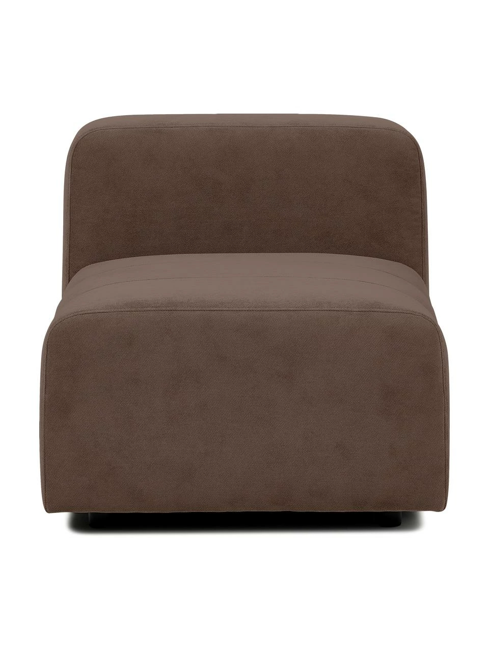 Westwing Collection Chauffeuse centrale brun foncé Lena, larg. 76 x prof. 106 cm 1 Westwing Collection Chauffeuse centrale brun foncé Lena, larg. 76 x prof. 106 cm